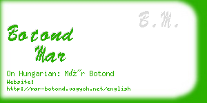 botond mar business card